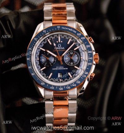 Best Quality Omega Speedmaster Racing Watches Two Tone Rose Gold 1