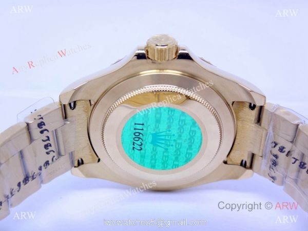 Rolex All Gold White Face Yacht-master watch 1
