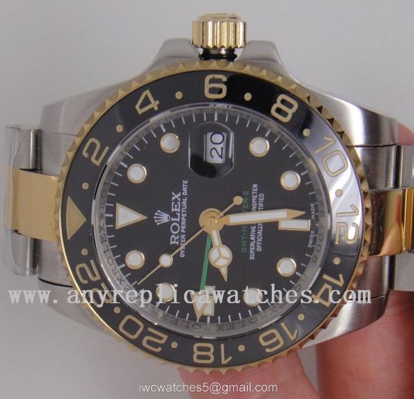 Replica Rolex GMT Master II Watch 2-Tone Black Ceramic Fast Shipping 1