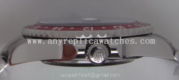 REPLICA ROLEX GMT-MASTER II Red &038; Blue Bezel PEPSI SS WATCH 1