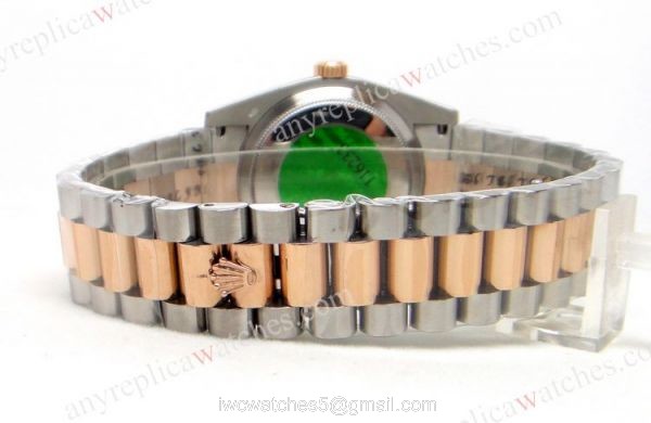 Rolex Datejust Replica Watch 2-T Rose Gold President Band/ Arabic Face 1