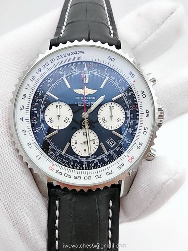 Fake Breitling Watches For Sale Navitimer 01 Black Chronograph Dial 46mm 1