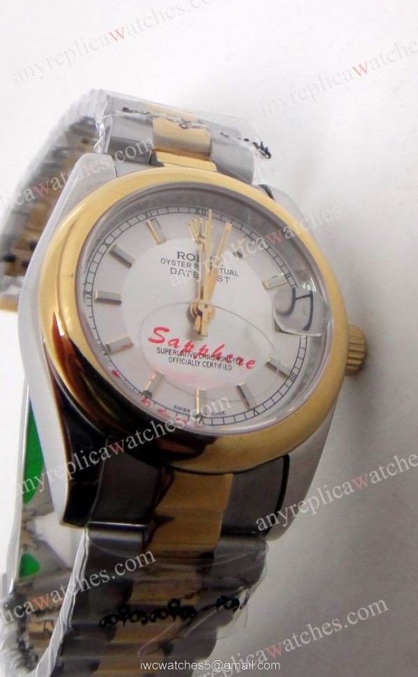Rolex 2-Tone Datejust President Watchband Mens Replica Watch 1