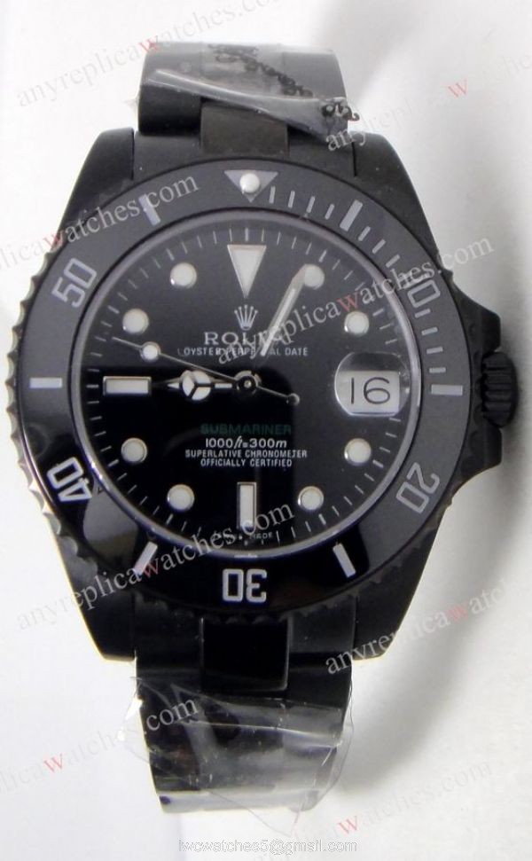 High Quality Ceramic Bezel All Black Rolex Submariner Women watch 36mm 1