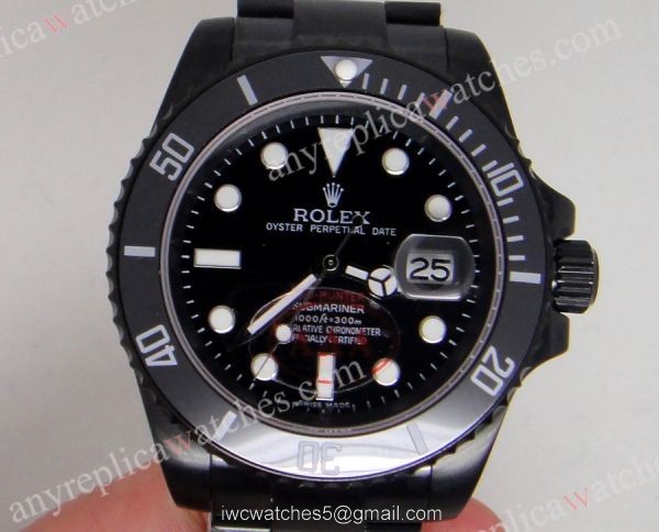 High Quality Replica Rolex Submariner Ceramic Bezel 40mm Watch All Black Rolex 1