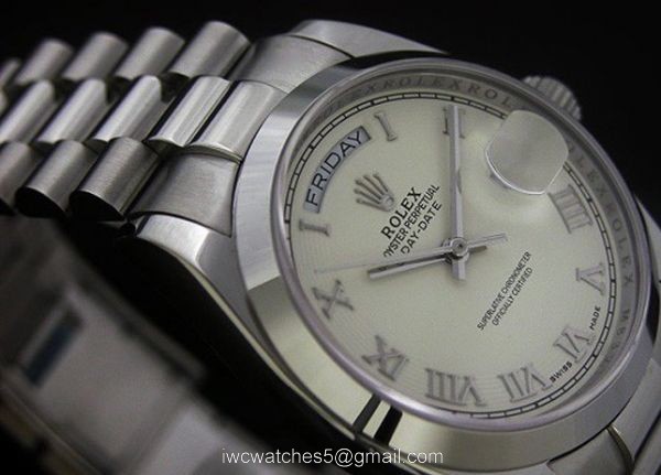 Rolex Daydate II Large size Roman Face Smooth Bezel Copy Watch A+ 1