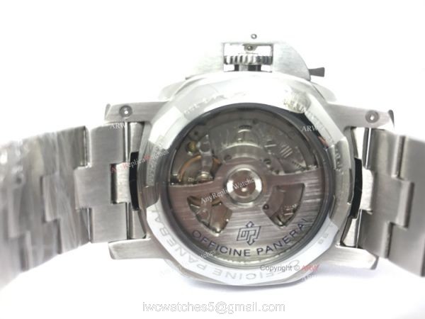 Luminor Panerai GMT Stainless Steel 72 Power Reserve Movement 44mm Watch 1