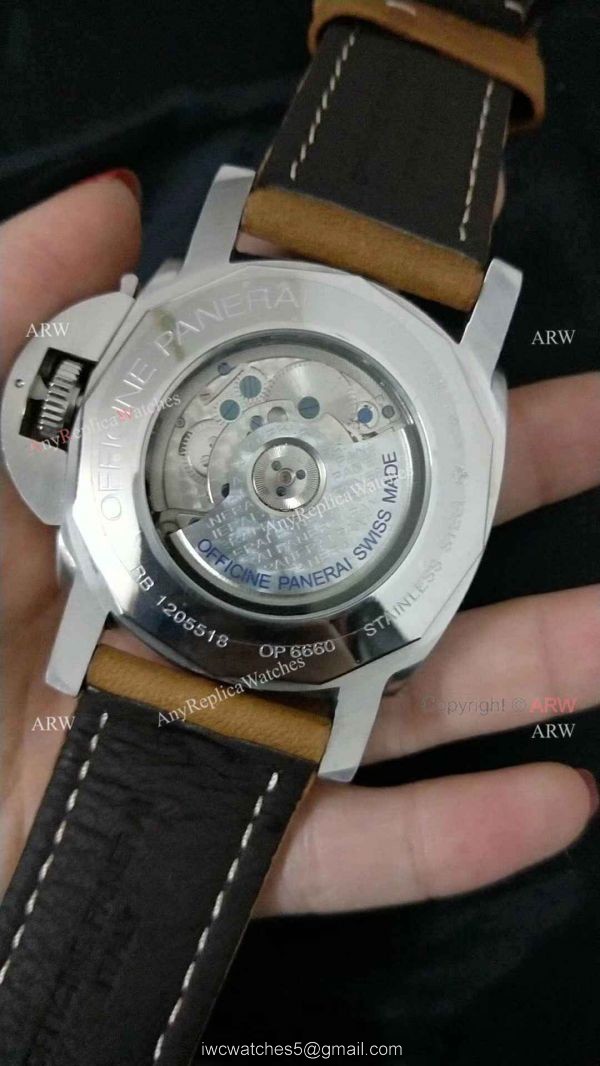 PANERAI LUMINOR 10 DAYS GMT STAINLESS STEEL BLACK DIAL WATCH AAA REPLICA 1