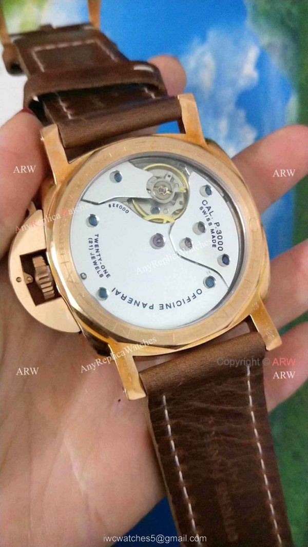 Replica Panerai Rose Gold Luminor Watch PAM00372 1