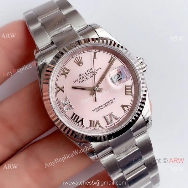 (EW)Rolex Datejust SS Pink Dial Swiss 3235 Watch AAA Replica Watches China?Dealer 1