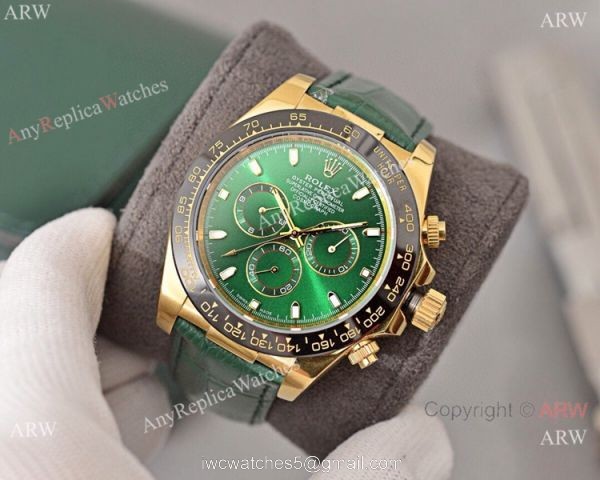 Buy Replica Rolex Daytona Watch Green Dial Black Ceramic Bezel 1