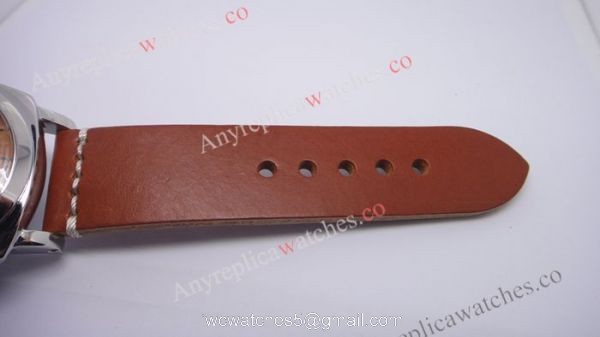 Replica Panerai Radiomir BREVETTATO Orange Face Brown leather strap 1