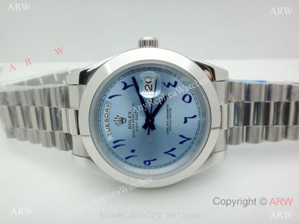 Copy Rolex Day-Date II Arabic Glacier Dial Special Middle East Edition 40mm Watch 1