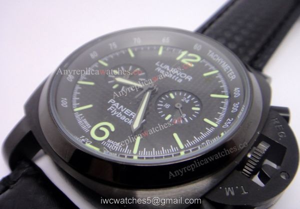 Replica Panerai Regatta Flyback Watch Black Case 44mm 1