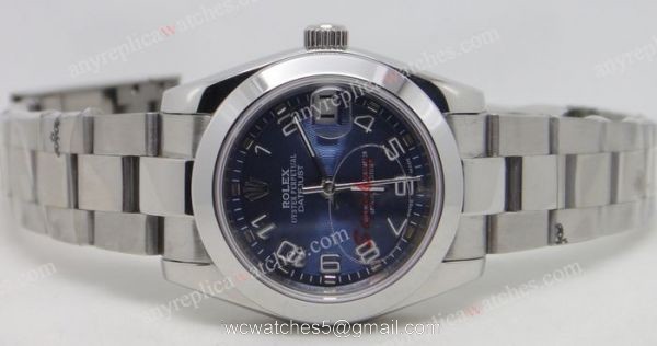 Midium Size Rolex Datejust Blue Arabic 31mm Lady Watch 1