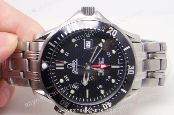 Omega Seamaster GMT Black Dial Replica Omega Watches 1