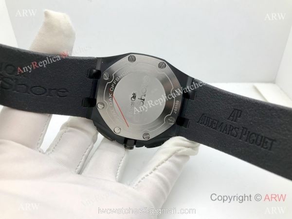 Cheap Audemars Piguet Replica Watches Royal Oak Offshore All Black 44mm Watch 1