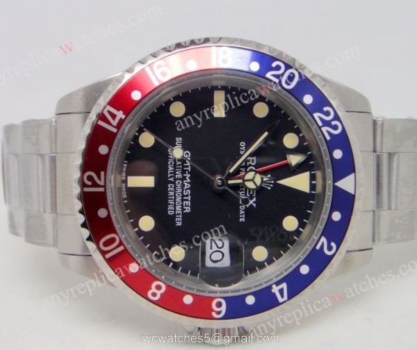 Replica Rolex Vintage GMT-Master Red/blue Bezel Swiss Grade ETA2836 1