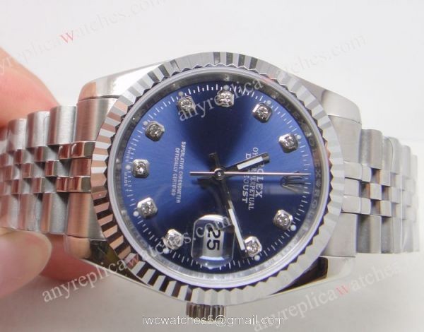 Rolex Jubilee Bracelet Black Diamond Face Datejust Men watch 1