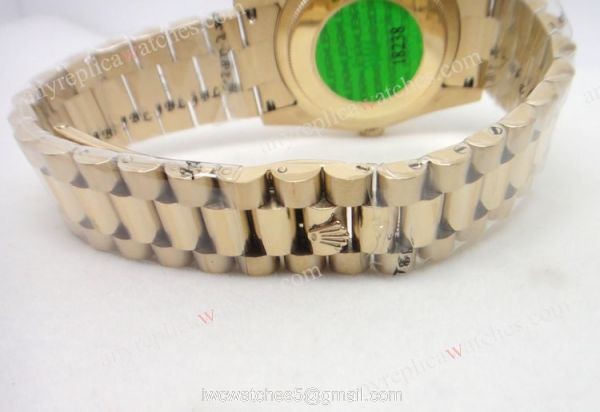 Rolex All Gold President Diamond Markers Mens Watch 1