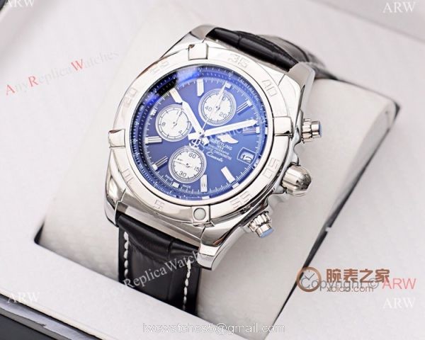 Fake Breitling Chronomat Chronograph Watches White Face 1