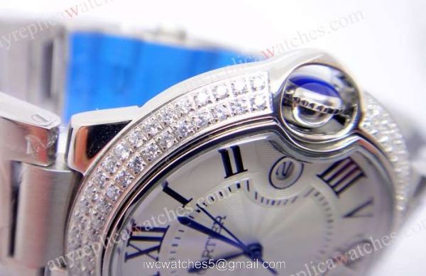 High Quality Cartier Watch Sale Ballon Bleu De Cartier Diamond Bezel Watch Medium Size 36mm 1