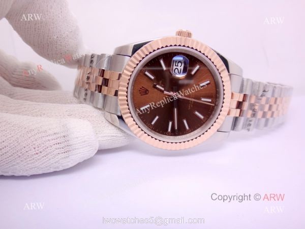Two Tone Rose Gold Rolex Datejust Jubilee Replica Watch 40mm 1