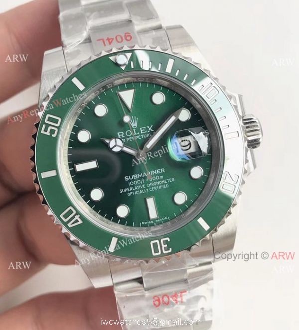Noob Factory 3135 Replica Submariner Watch Stainless Steel Green Dial 1