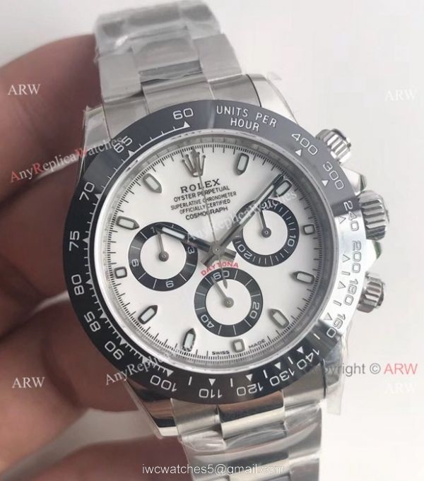High Qualtiy Copy Rolex Daytona Panda Face Black Ceramic Bezel Watch Noob Factory V8/904L/Swiss 4130 1