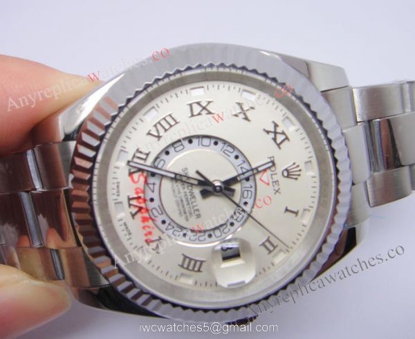 Rolex Sky-Dweller 326939w 42mm SS Cream Face w/ Working Time Zone 1