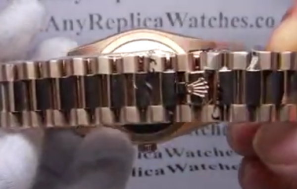 Rolex Datejust Replica Watch Rose Gold Presidential White MOP Dial 1