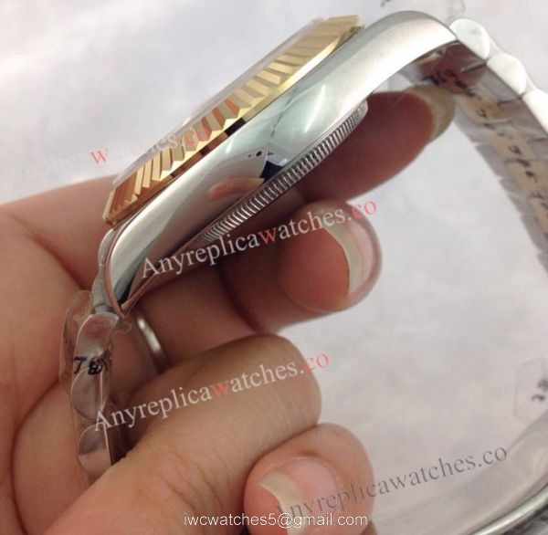 Rolex Datejust II 2-Tone Gold Face Watch 41mm Rolex President Replica 1