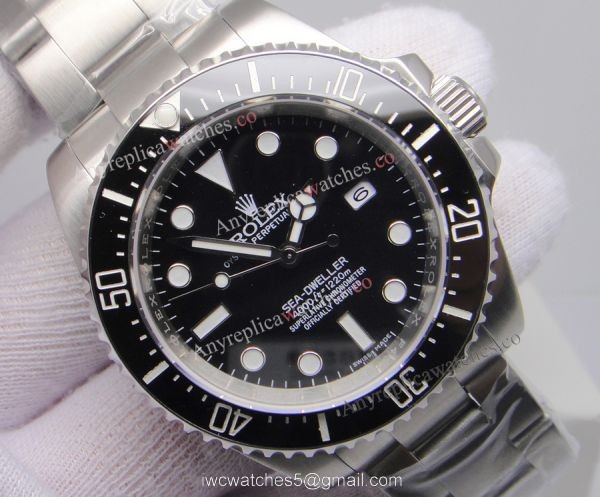 New Upgrade Replica Rolex Sea-Dweller 4000m Watch 40mm Mens SS Black Ceramic 1