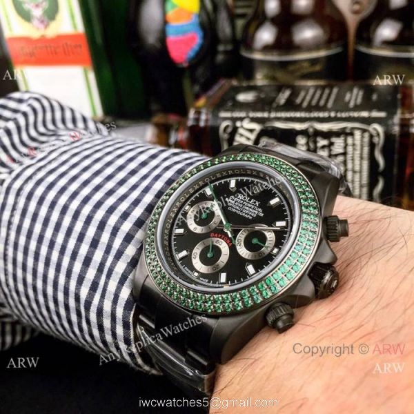 New Daytona Rolex Rainbow Replica Watch All Black Limited Edition 1