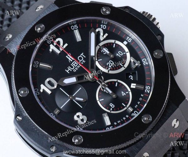 Swiss Grade Replica Hublot Big Bang V6 Chronograph Watch Black Case 1