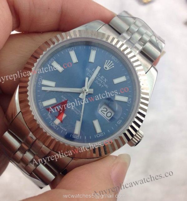 (EW) Clone Swiss ETA3255 Replica Rolex Datejust Ii Blue Face 41mm Jubilee Band Watch 1