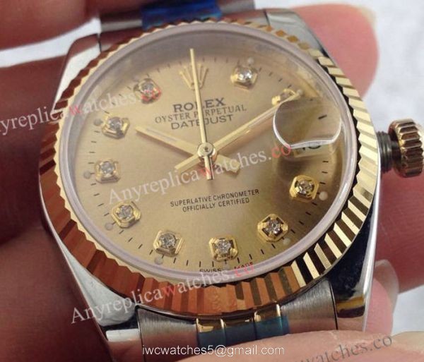 Replica Rolex 2-Tone Jubilee Datejust Gold Watch 31mm 1