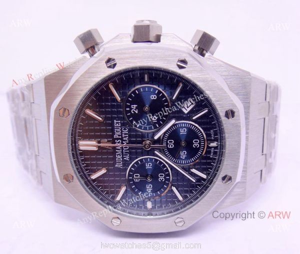 Fake Audemars Piguet For Sale Royal Oak Chronograph Blue Face Watch 1