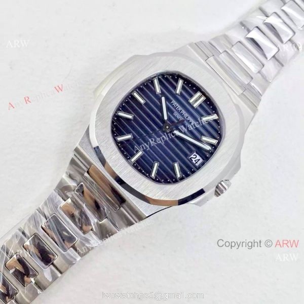 Swiss 324SC Patek Philippe Blue Face SS Watch 1