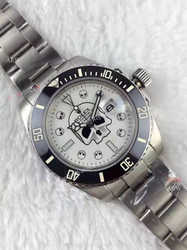 High Quality Rolex Skull Watch Copy Rolex Submariner Date 40mm Watch 1