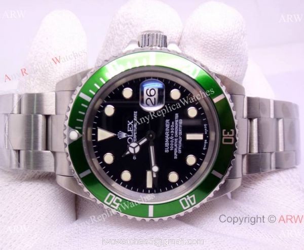 50th Anniversary Rolex Submariner Green Bezel watch ETA2824 Movement 1