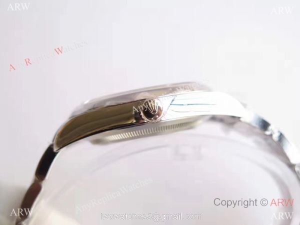 Replica Rolex Oyster Perpetual New Red Grape Dial Stainless Steel Swiss 3132 Watch JF Factory 1