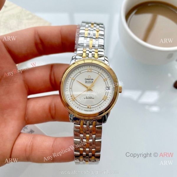 Clone Omega De Ville Prestige Lady Watches Stainless Steel 32mm 1