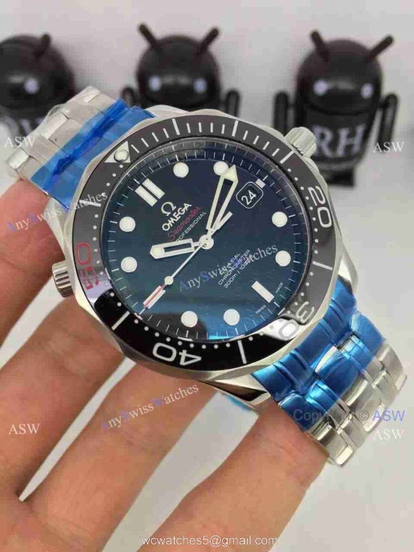 Replica Swiss 2836 Omega 007 Watch Replica for 50th Anniversary 1