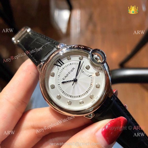Pink Mother of Pearl Ballon Bleu de Cartier Watch Lady 36mm 1