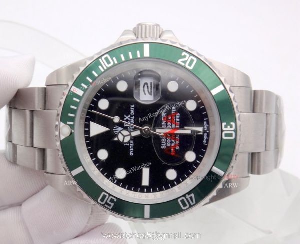 Rolex 50th Anniversary Kermit Submarimer Replica Watch 16610LV 1