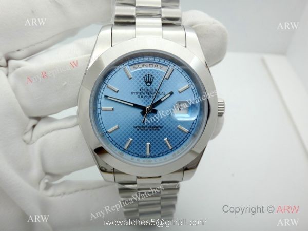 High Quality Rolex Day Date Ice Blue Replica Watch 40mm Presidential 1