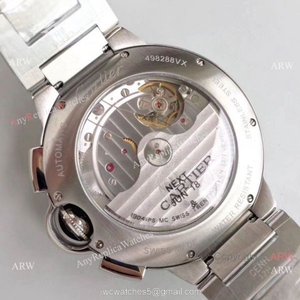 Copy Ballon Bleu Cartier Chronograph Watch Stainless Steel 1