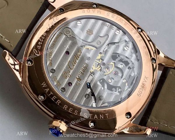 Swiss Grade One Cartier Drive De Rose Gold Watch Power Reserve 1