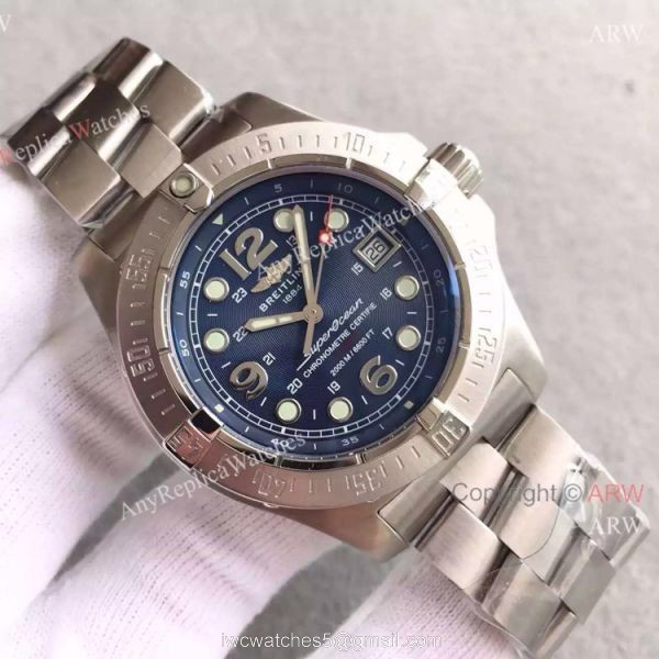 Knockoff Breitling Superocean Steelfish Watch Stainless Steel Blue Face 1